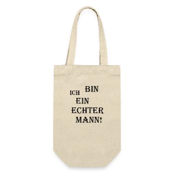 Mannheim Monnem Mannheimat - Geschenkbeutel für Flaschen - Natur - Vorne