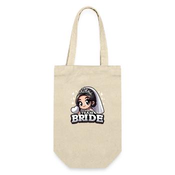 Team Bride - Geschenkbeutel für Flaschen - Natur - Vorne