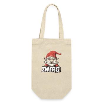 Zwerg - Geschenkbeutel für Flaschen - Natur - Vorne
