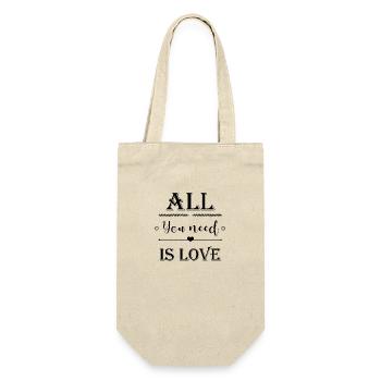 All you need is love - Gift Bag for Bottles - nature - Front