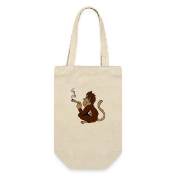 monkey weed hemp - Gift Bag for Bottles - nature - Front