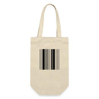 Stripes pattern barcode - Gift Bag for Bottles - nature - Front