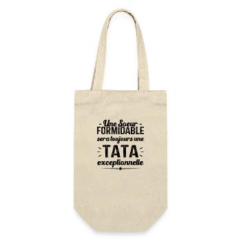 Une sœur formidable donne une tata exceptionnelle - Sac à bouteille - nature - Devant