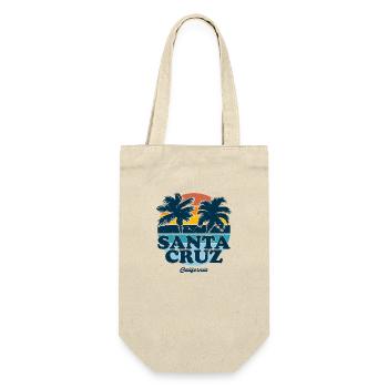 Santa Cruz California vintage retro Surfer Boarder - Gift Bag for Bottles - nature - Front