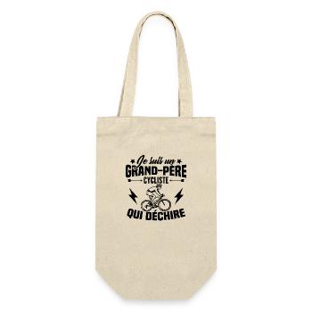 Je suis un Grand-père Cycliste qui déchire - Sac à bouteille - nature - Devant