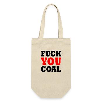 Fuck you coal - Gift Bag for Bottles - nature - Front