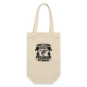 Le meilleur pêcheur du monde Cadeau pêcheur - Sac à bouteille - nature - Devant
