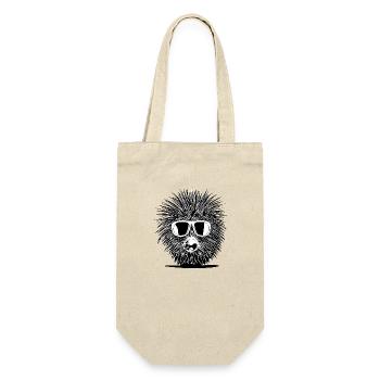 Porcupine Lunettes de soleil Mignons animaux Nature 11 - Sac à bouteille - nature - Devant