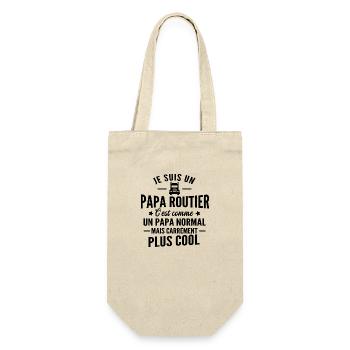 je suis un papa routier / humour papa routier - Sac à bouteille - nature - Devant