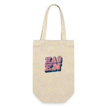 Hagen Germany City Font Vintage Retro - Gift Bag for Bottles - nature - Front