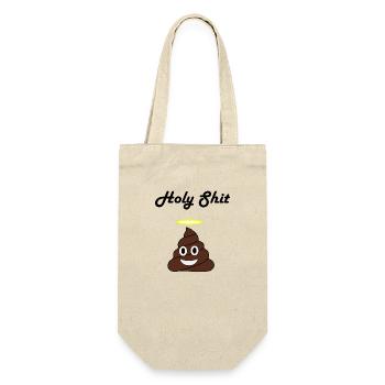 Holy Shit - Geschenkbeutel für Flaschen - Natur - Vorne