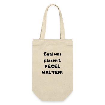 Egal was passiert, Pegel halten! Malle Party - Geschenkbeutel für Flaschen - Natur - Vorne