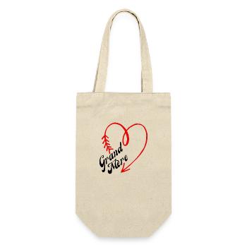 grand-mère cœur - Sac à bouteille - nature - Devant