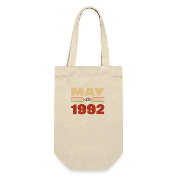 31ème anniversaire mai millésime 1992 Idée cadeau - Sac à bouteille - nature - Devant