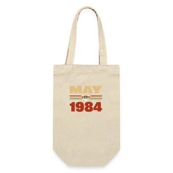 39th Birthday May Vintage 1984 Gift Idea - Gift Bag for Bottles - nature - Front