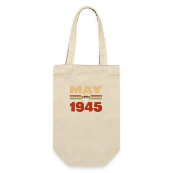 78th Birthday May Vintage 1945 Gift Idea - Gift Bag for Bottles - nature - Front