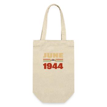 79th Birthday June Vintage 1944 Gift Idea - Gift Bag for Bottles - nature - Front