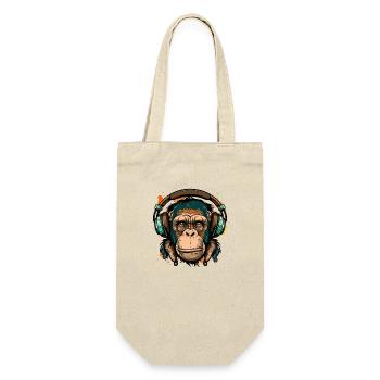 Monkey Music - Gift Bag for Bottles - nature - Front