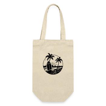 Surfez sur les vagues avec votre planche de surf - Sac à bouteille - nature - Devant
