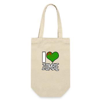J’adore Zombie Saying - Sac à bouteille - nature - Devant