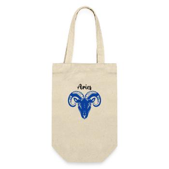 widder aries - Geschenkbeutel für Flaschen - Natur - Vorne