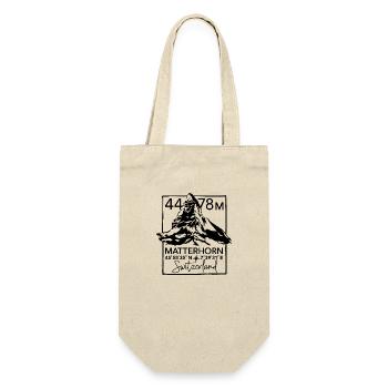 Matterhorn Hiking Zermatt Souvenir - Gift Bag for Bottles - nature - Front