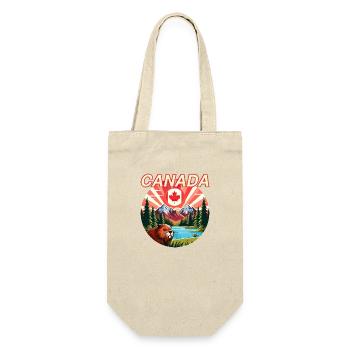 Canada Bieber 5 - Sac à bouteille - nature - Devant