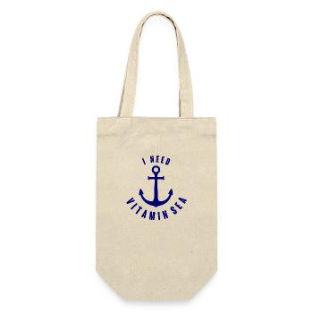 I need Vitamin Sea Anchor Blue - Gift Bag for Bottles - nature - Front