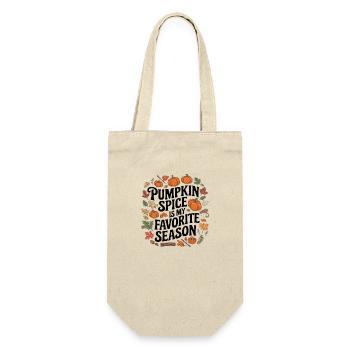 Pumpkin spice is my favorite season - Geschenkbeutel für Flaschen - Natur - Vorne