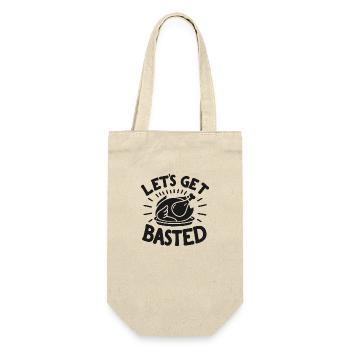 Lass uns basteln - Geschenkbeutel für Flaschen - Natur - Vorne
