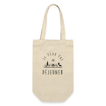 I can't, I have lunch. - Gift Bag for Bottles - nature - Front
