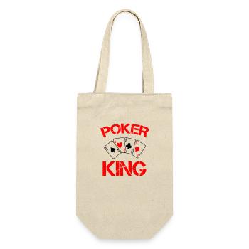 Poker King - Gift Bag for Bottles - nature - Front