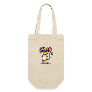 Mouse Sunglasses - Gift Bag for Bottles - nature - Front