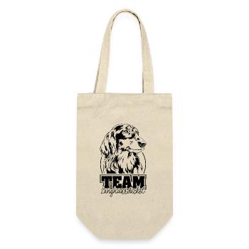 TEAM Long-haired Dachshund Dog Dogs Wilsigns - Gift Bag for Bottles - nature - Front