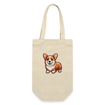 Corgi - Sac à bouteille - nature - Devant