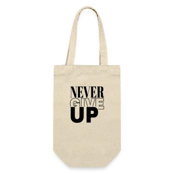never give up - Gift Bag for Bottles - nature - Front