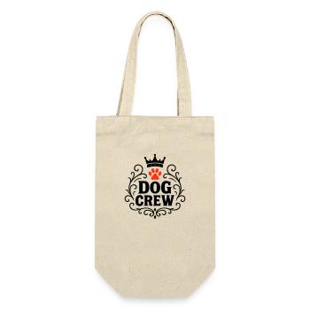 Hunde Crew - Geschenkbeutel für Flaschen - Natur - Vorne