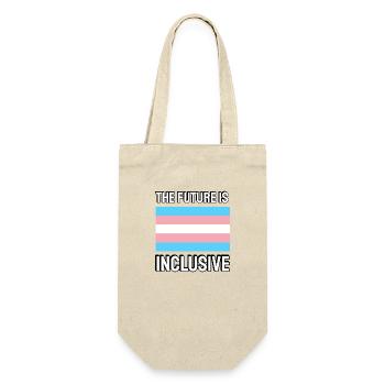 The Future is Inclusive Trans Flag Pride - Gift Bag for Bottles - nature - Front