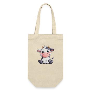 Mignon bébé vache - Sac à bouteille - nature - Devant