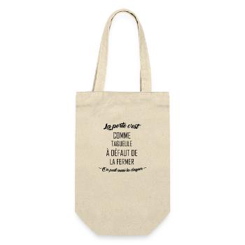 The door is like your mouth - Gift Bag for Bottles - nature - Front