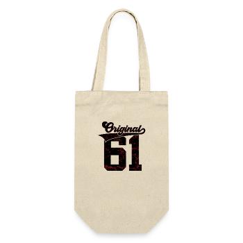 65TH BIRTHDAY ORIGINAL 61 - Gift Bag for Bottles - nature - Front