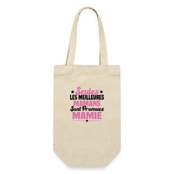 Seules les meilleures maman sont promues mamie - Sac à bouteille - nature - Devant
