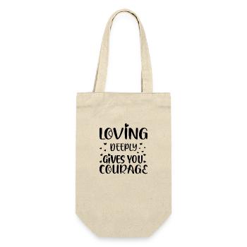 Aimer profondément vous donne du courage - Sac à bouteille - nature - Devant