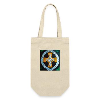 Celtic Cross - Gift Bag for Bottles - nature - Front