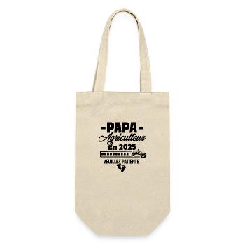 2025 Papa Agriculteur Agriculture Bébé Naissance - Sac à bouteille - nature - Devant