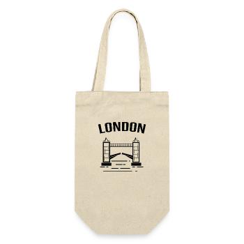 London - Gift Bag for Bottles - nature - Front