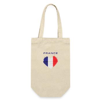 Cœur France - Sac à bouteille - nature - Devant