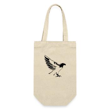 aigle qui vole ouvrant les ailes de profile - Sac à bouteille - nature - Devant
