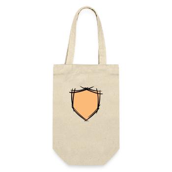 Symbole de bouclier / blason. Dessiné à la main. Modèle - Sac à bouteille - nature - Devant