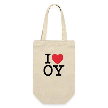 J’aime OY | OY | J’ai coeur OY | Yorkshire - Sac à bouteille - nature - Devant